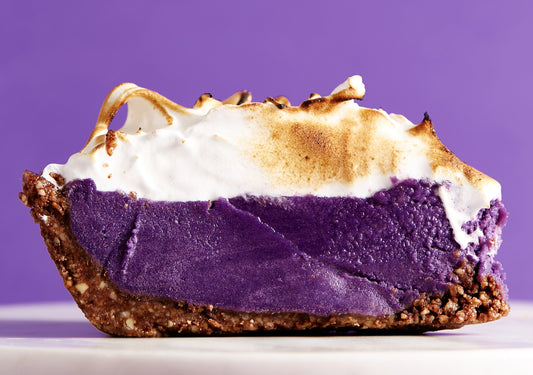 Ube Pie with Spicy Nut Crust