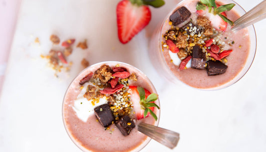 Strawberry Ginger Cardamom Smoothie