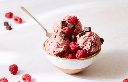 Raspberry Coconut Ice Cream
