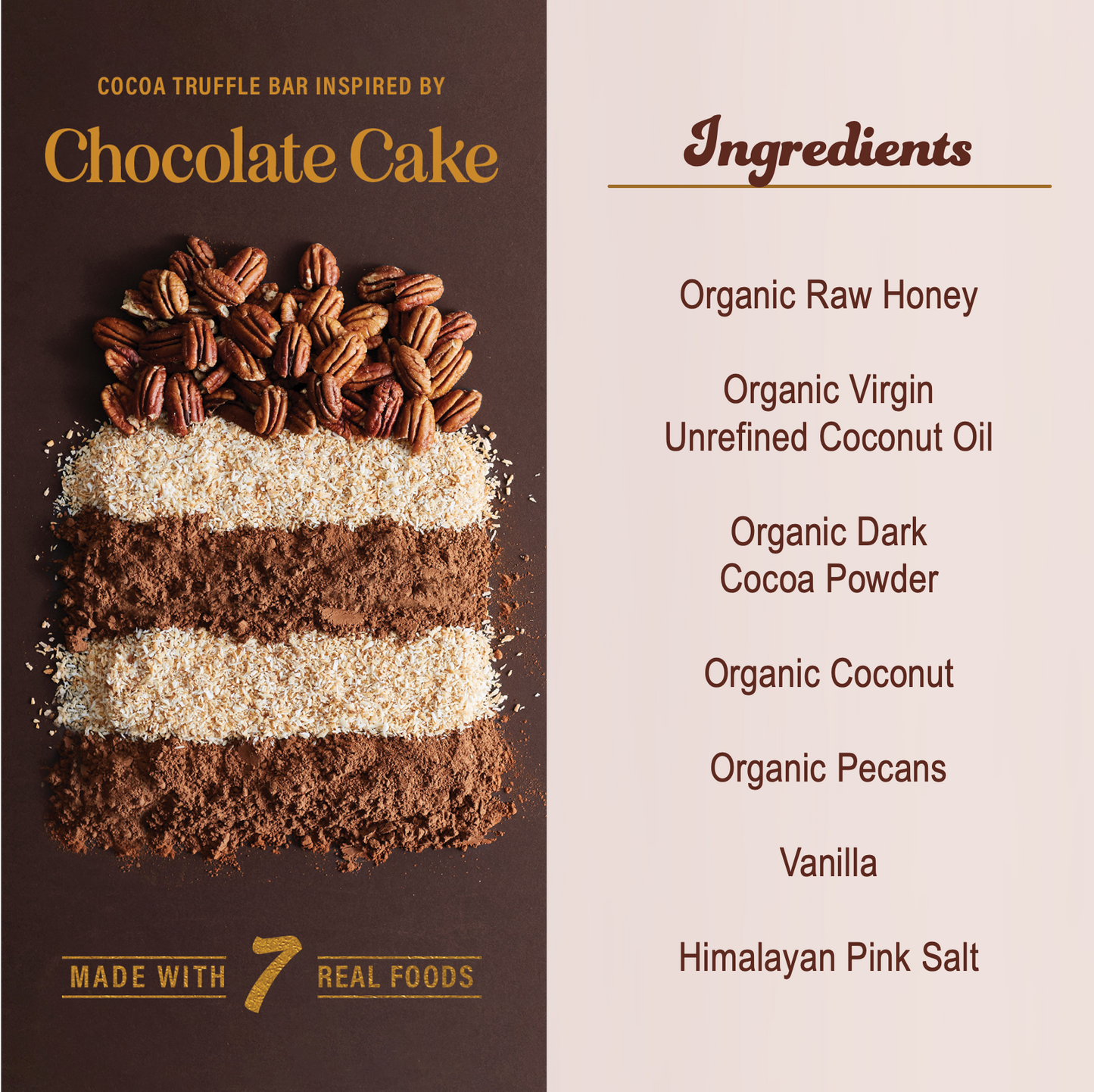 HONEY MAMAS Chocolate Cake Cocoa Truffle Bar, 2.5 OZ : Grocery & Gourmet  Food 