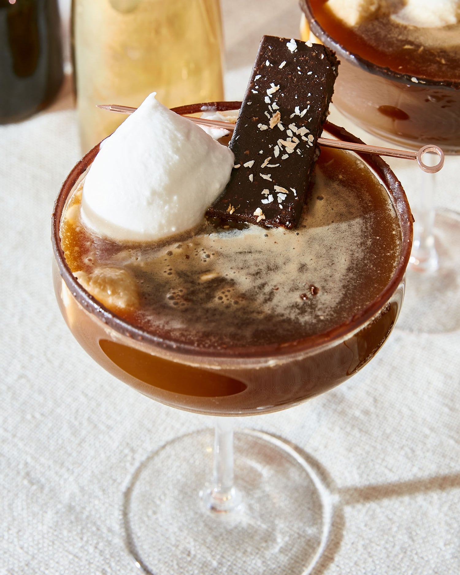 Chocolate Espresso Martini with Vegan Kahlua Honey Mama's